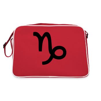 signe astrologique capricorne - Sac Retro - rouge/blanc - Dos