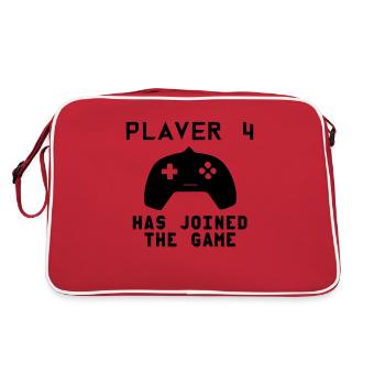 Player 4 has joined the game - Retro Bag - red/white - Back