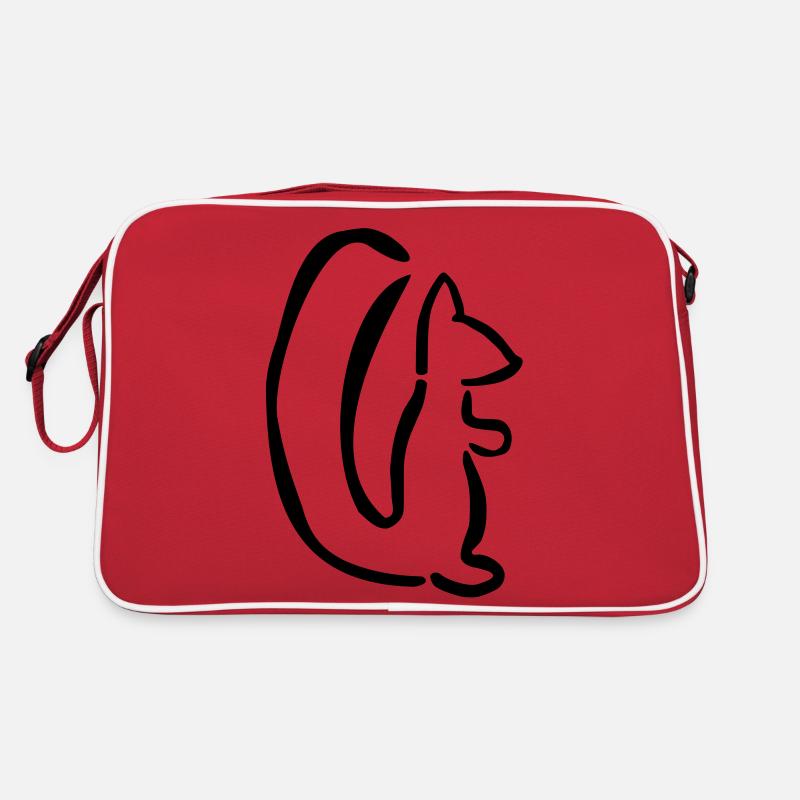 Eichhörnchen Retro Tasche