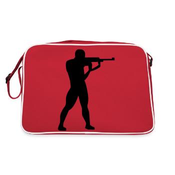 Tireur sportif - Sac Retro - rouge/blanc - Dos
