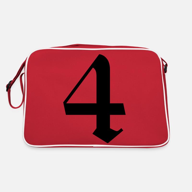 4 - Retro Tasche - Rot/Weiß