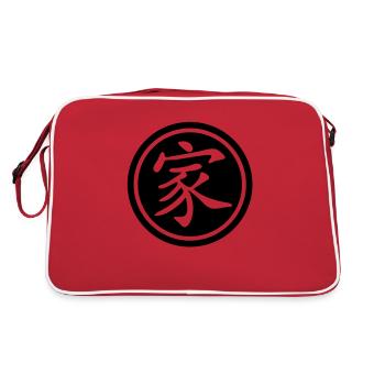 chinese_sign_family_b_1c - Sac Retro - rouge/blanc - Dos