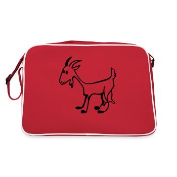 Chèvre - Sac Retro - rouge/blanc - Dos