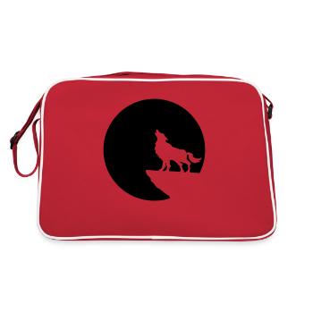 loup lune négatif - Sac Retro - rouge/blanc - Dos