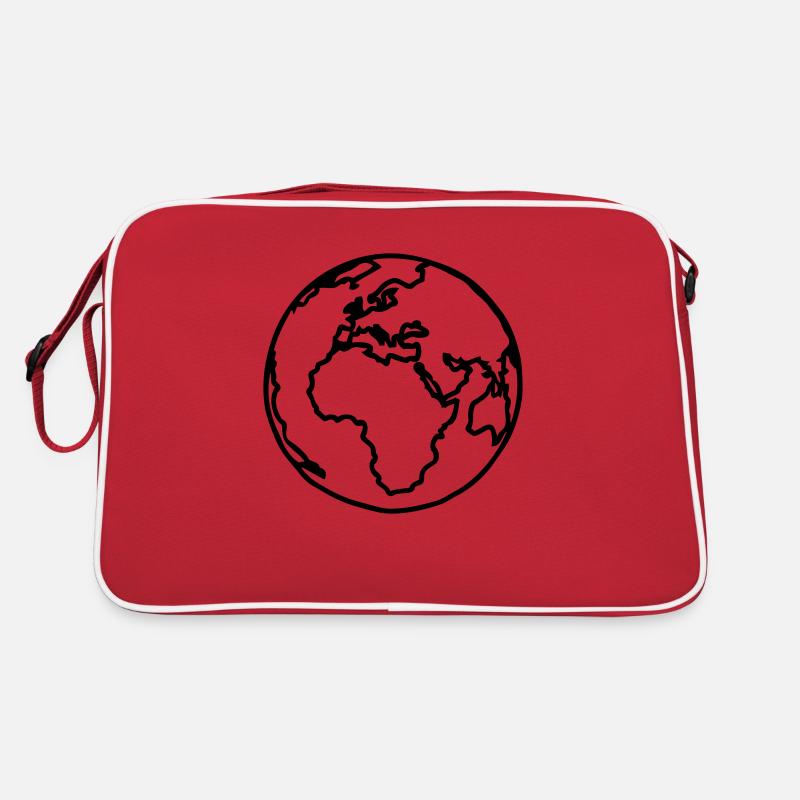 planete blue earth Retro Bag