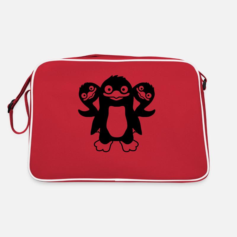 Friends 3 funny penguins Retro Bag