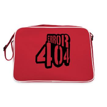 Problem Error 404 Meldung - Retro Tasche - Rot/Weiß - Hinten