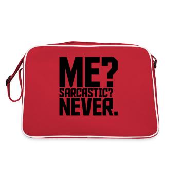 moi sarcastique ne cite jamais - Sac Retro - rouge/blanc - Dos