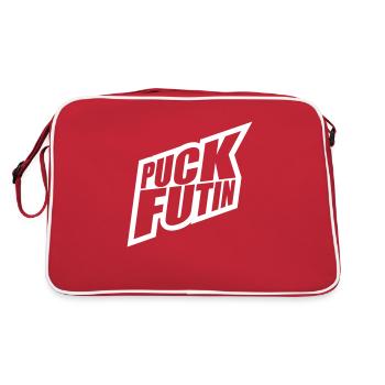 Conception du logo Puck Futin - Sac Retro - rouge/blanc - Dos