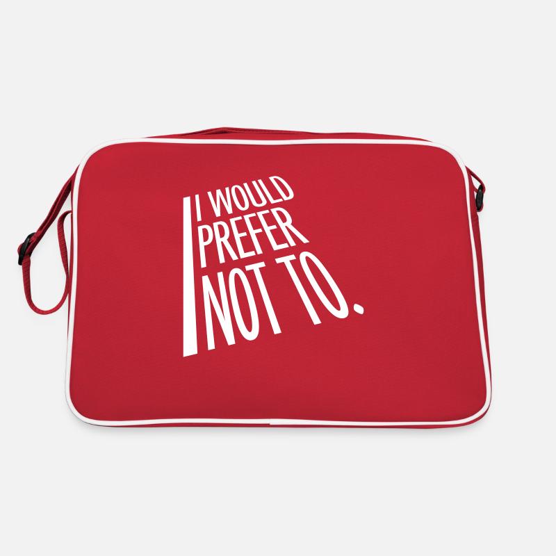 I prefer not to Retro Tasche