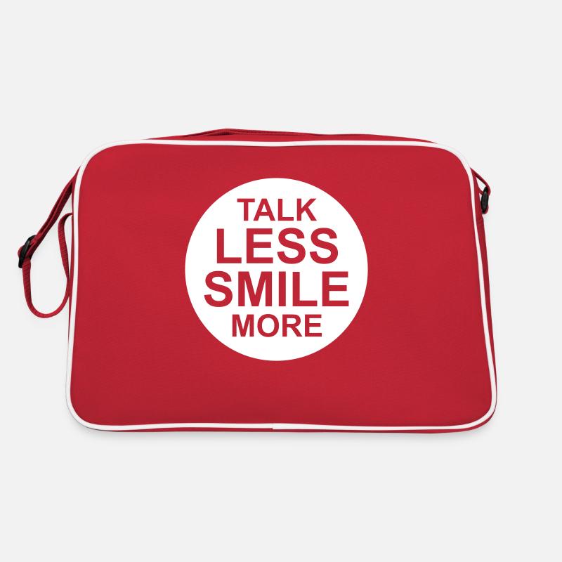 parler moins sourire plus Sac Retro