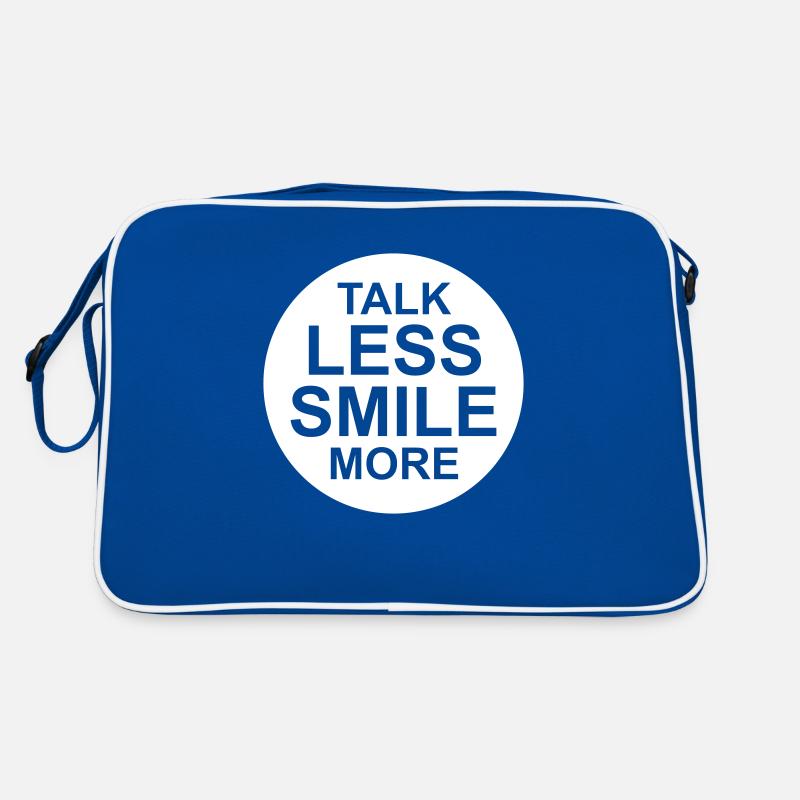 parler moins sourire plus Sac Retro