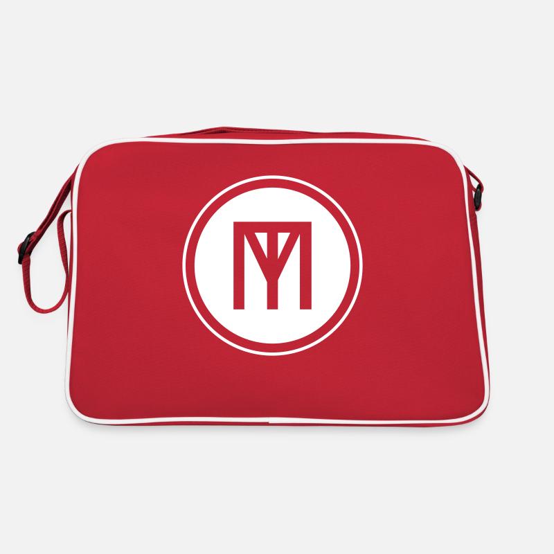Logo TM MT avec cercle annulaire inversé Sac Retro