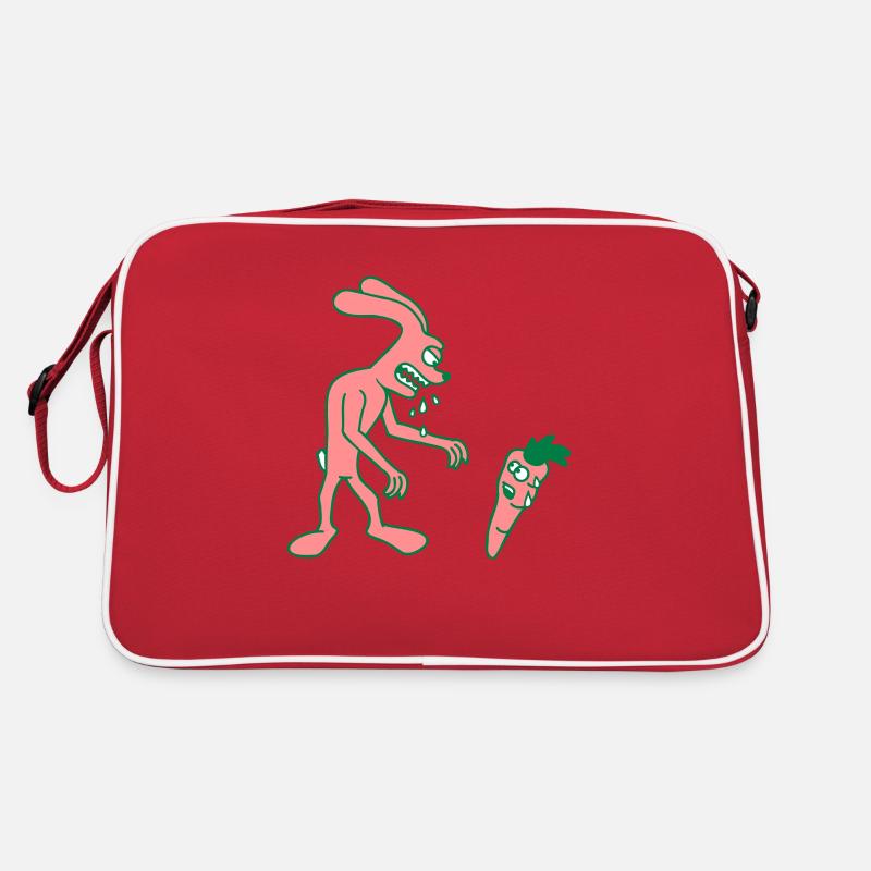 Bunny Monster Evil Ravenous Carrot Carrot Eat Retro Bag