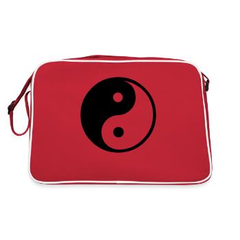 Symbole Yin Yang - Sac Retro - rouge/blanc - Dos