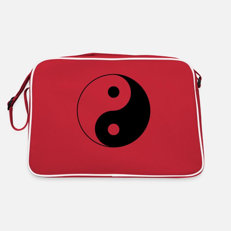 jin jang - Retro Tasche - Rot/Weiß