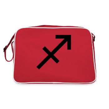 Sagittaire signe du zodiaque - Sac Retro - rouge/blanc - Dos