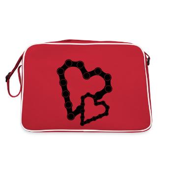 Would have had bicycle chain 05 - Retro Bag - red/white - Back