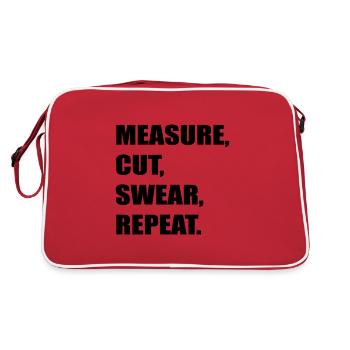 mesure coupe jurer - Sac Retro - rouge/blanc - Dos
