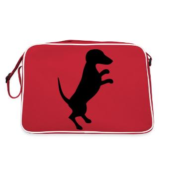 Teckel - Sac Retro - rouge/blanc - Dos