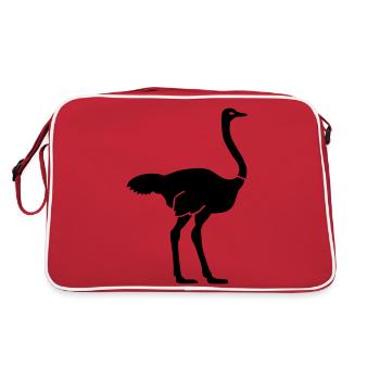 Ostrich - Retro Bag - red/white - Back