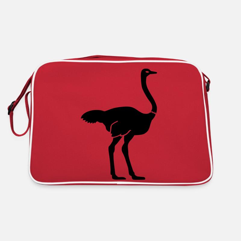 Strauss - Retro Tasche - Rot/Weiß