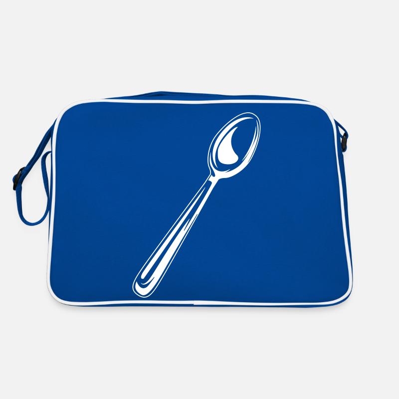 besteck symbol löffel Retro Tasche