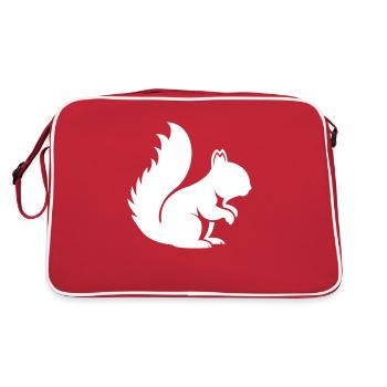 squirrel - Retro Bag - red/white - Back