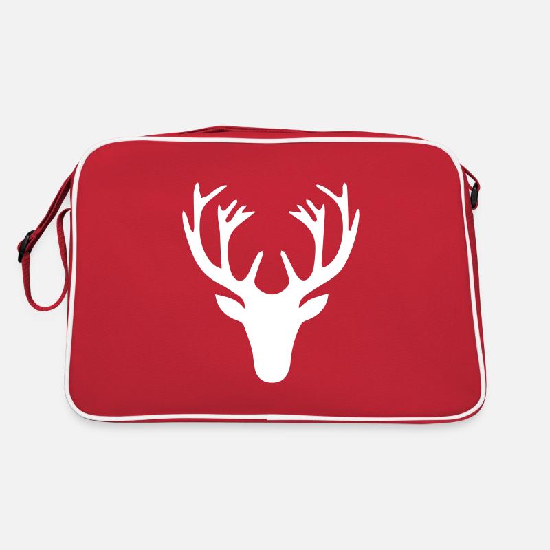 Had Deer Christmas Retro Tasche