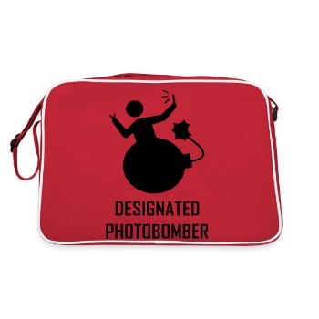 Designated Photobomber - Retro Bag - red/white - Back