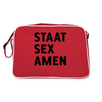 Examen d'Etat (Etat Sex Amen) - Sac Retro - rouge/blanc - Dos