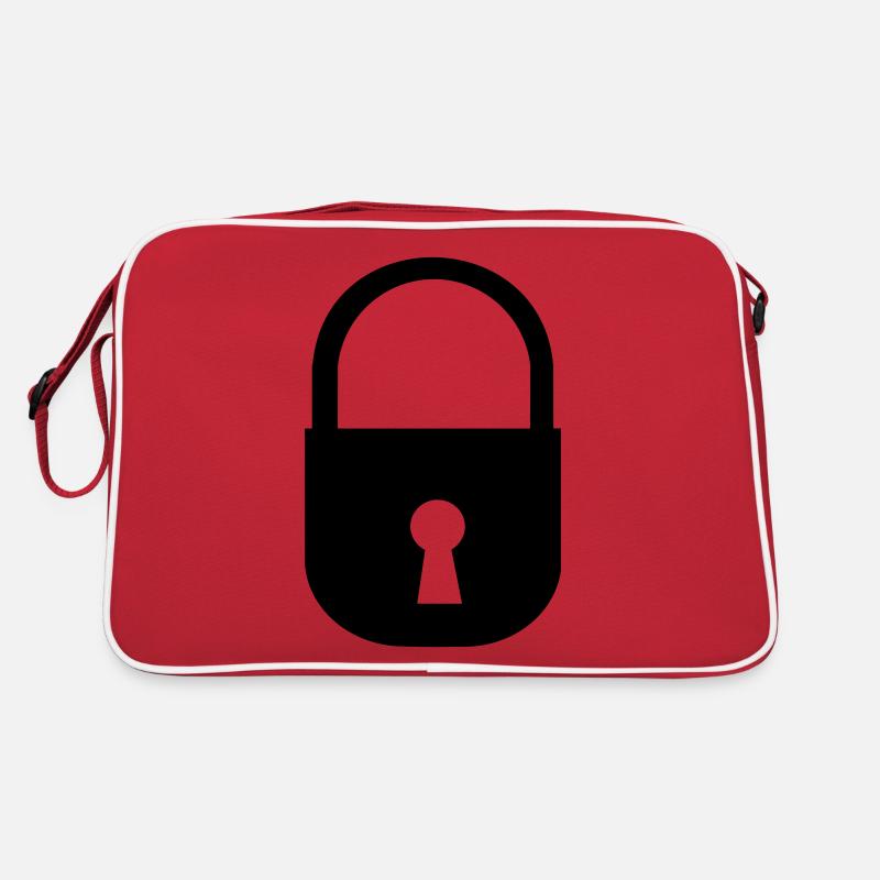 Schloss - Retro Tasche - Rot/Weiß