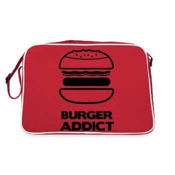 BURGER ADDICT - Sac Retro - rouge/blanc - Dos