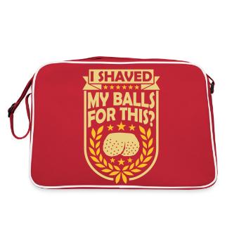 Je me suis rasé les couilles - Sac Retro - rouge/blanc - Dos