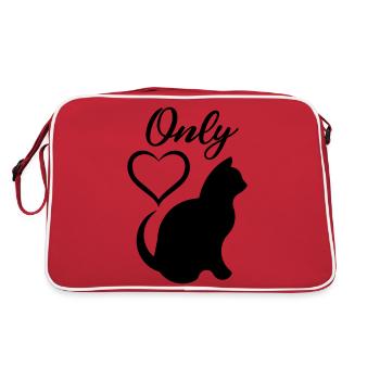 MON SEUL AMOUR CHAT 9 - Sac Retro - rouge/blanc - Dos