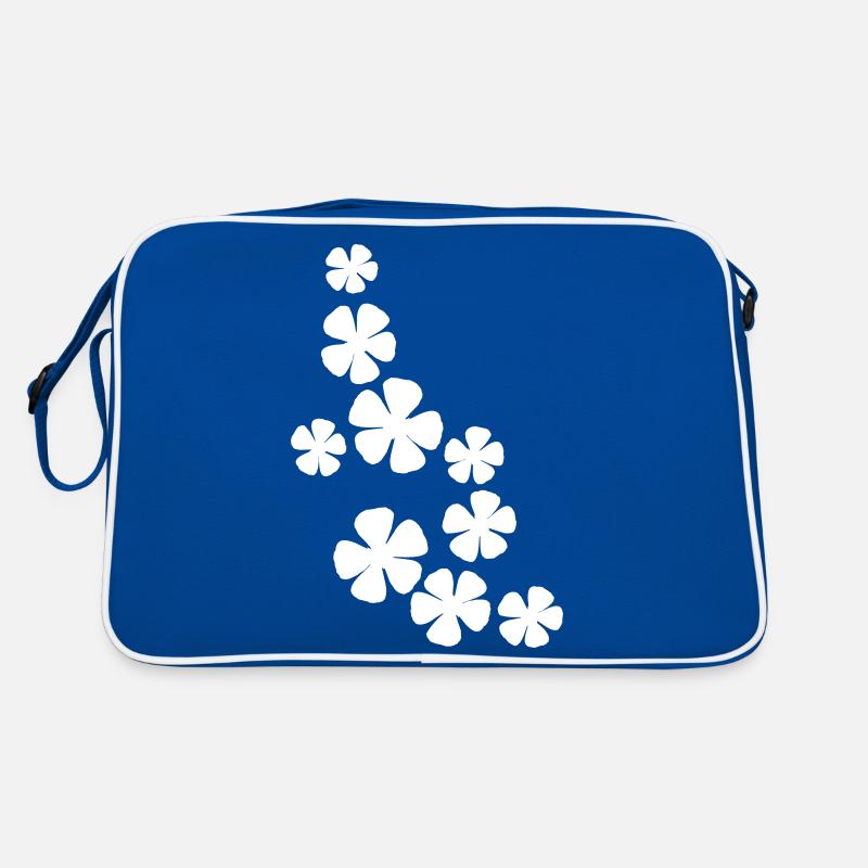 Many Pretty Flowers Colorful Decorative Pattern Beautiful Retro Bag