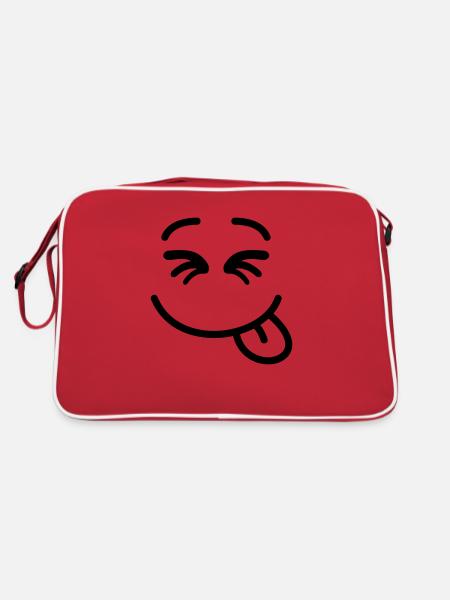 smiley_f1 - Sac Retro - rouge/blanc - Dos