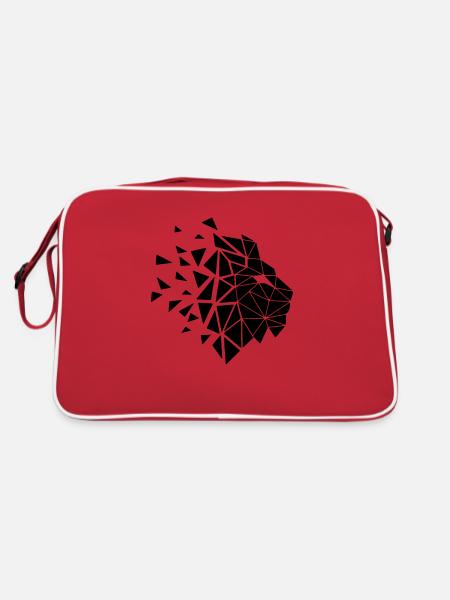 GeoLion - Retro Bag - red/white - Back