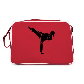 Karaté Femme - Sac Retro - rouge/blanc - Dos