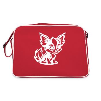 Dog Comic - Retro Bag - red/white - Back