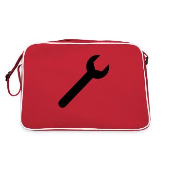 wrench,Tool,Hammer,Pliers,work - Retro Bag - red/white - Back
