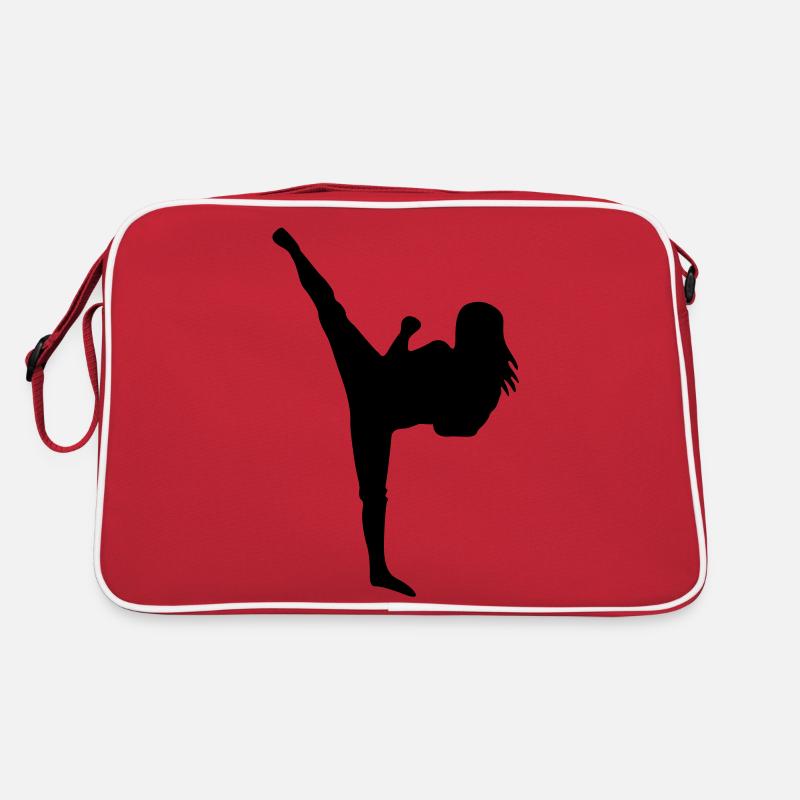 Arts martiaux # 5 - Sac Retro - rouge/blanc