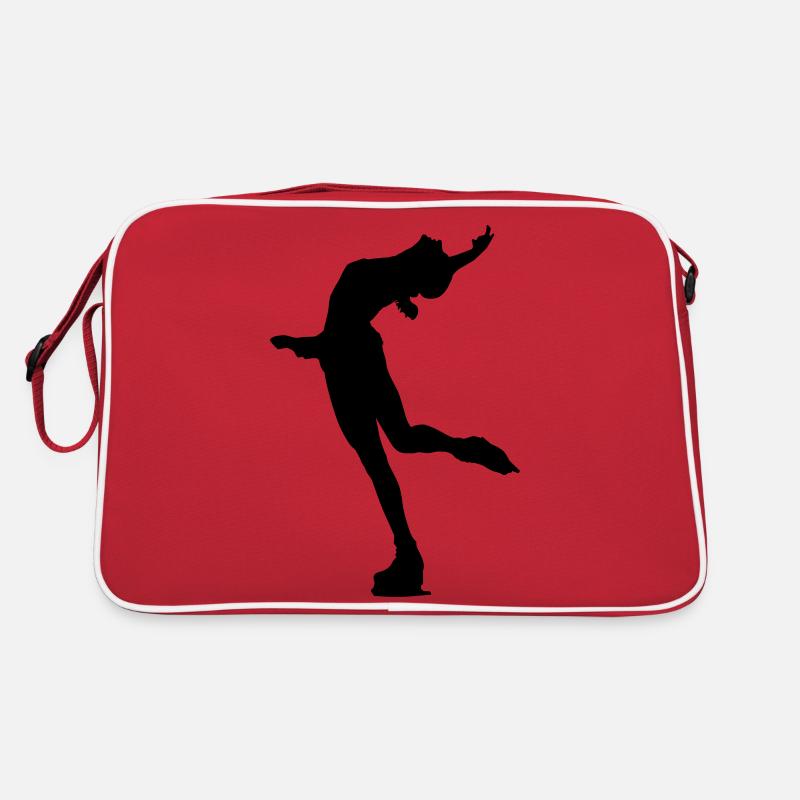 Eislaufen Schlittschuhe Retro Tasche