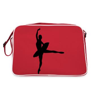 ballerina - Sac Retro - rouge/blanc - Dos