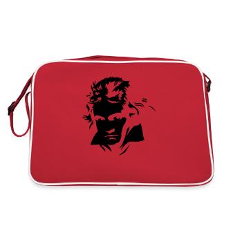 compositeur musique classique visage de beethoven - Sac Retro - rouge/blanc - Dos