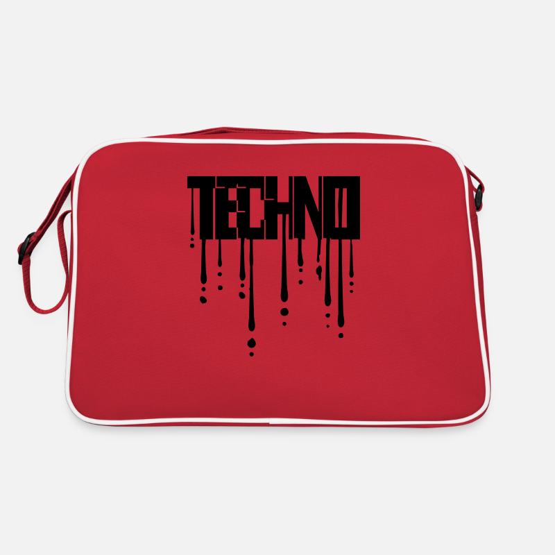 Tropfen Graffiti Techno Retro Tasche