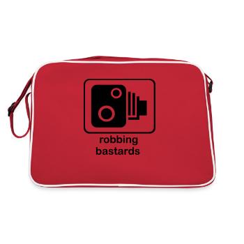 Robbing Bastards - Retro Bag - red/white - Back