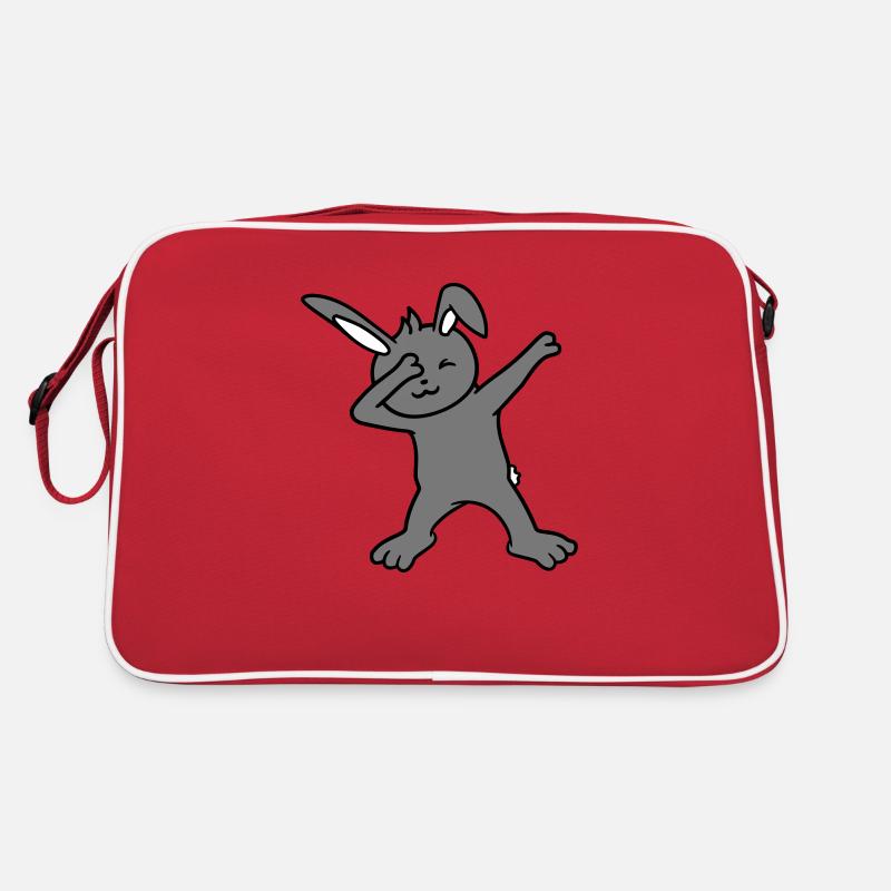 Hase Dabbing Dab Dance Pose Tanzen Party Feiern Retro Tasche