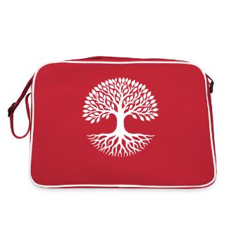 Arbre de vie - Sac Retro - rouge/blanc - Dos