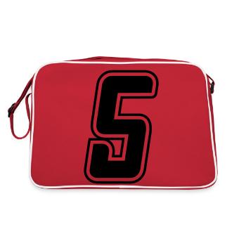 Numéro 5 - Sac Retro - rouge/blanc - Dos